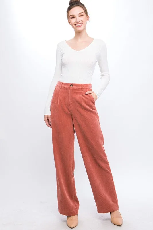 Bohemian Corduroy Trouser Pants