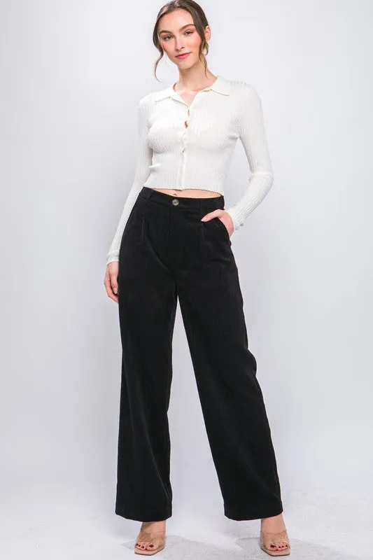 Bohemian Corduroy Trouser Pants