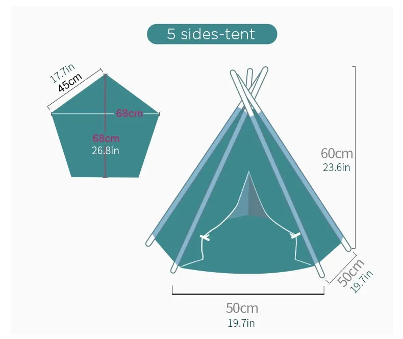 Boho Teepee Pet Bed