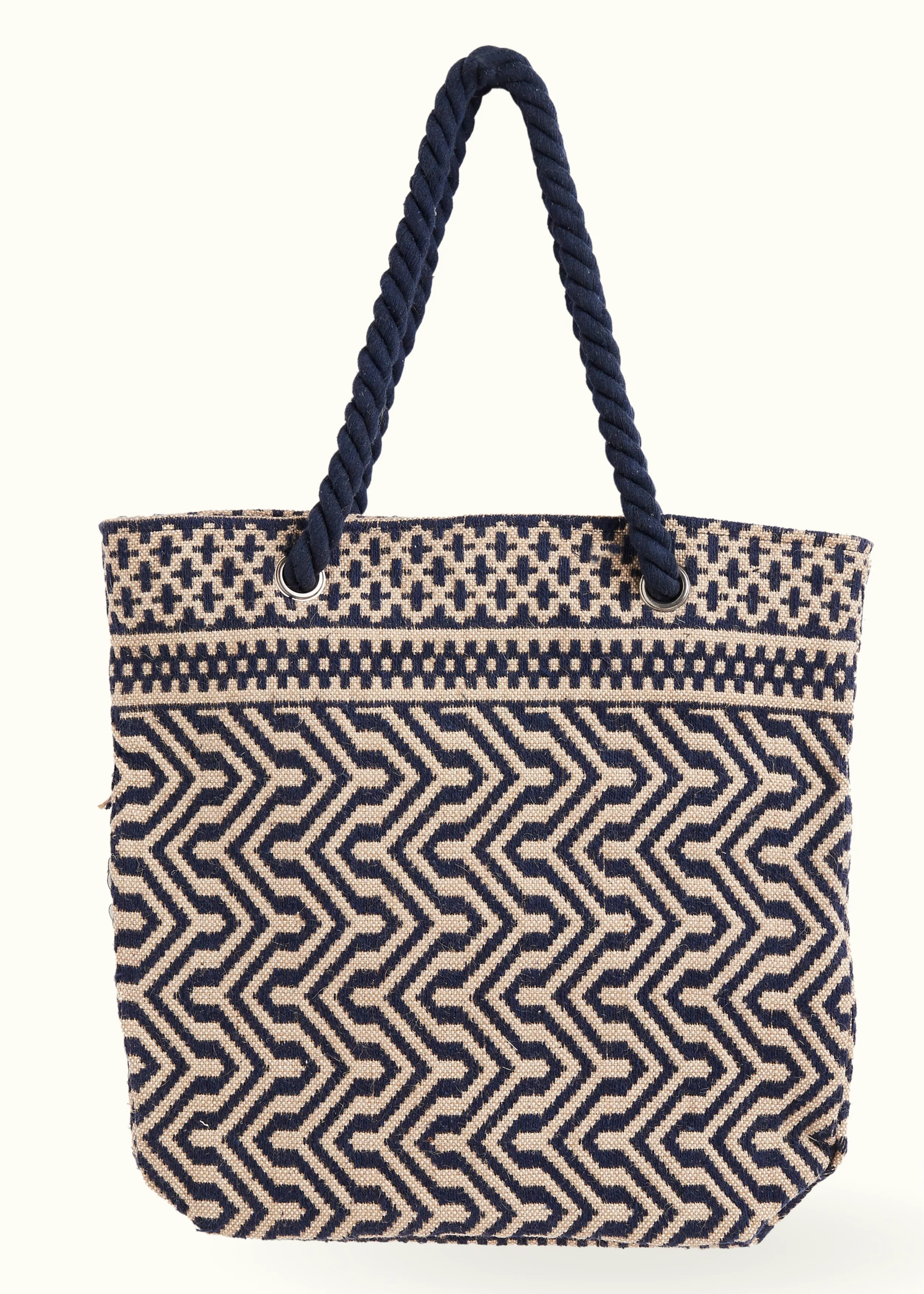 Boho Tote Bag Jute Large