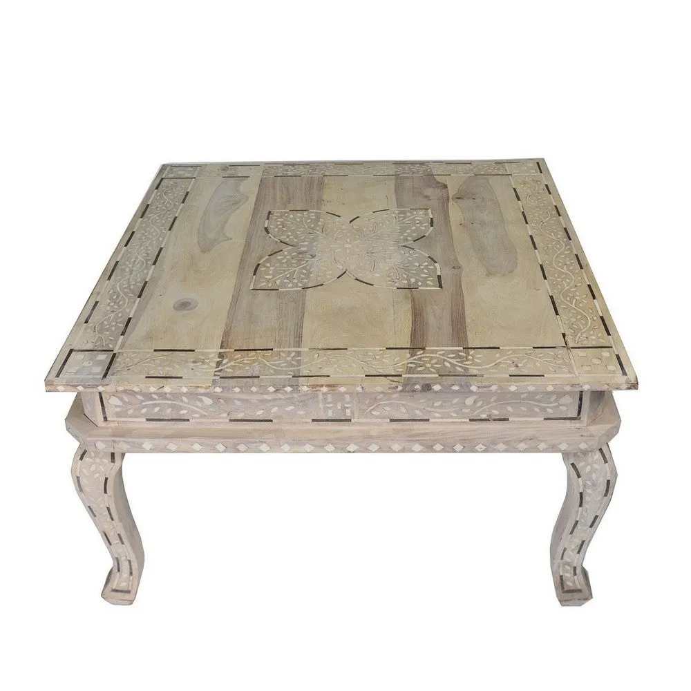 Bone Inlay Coffee Table