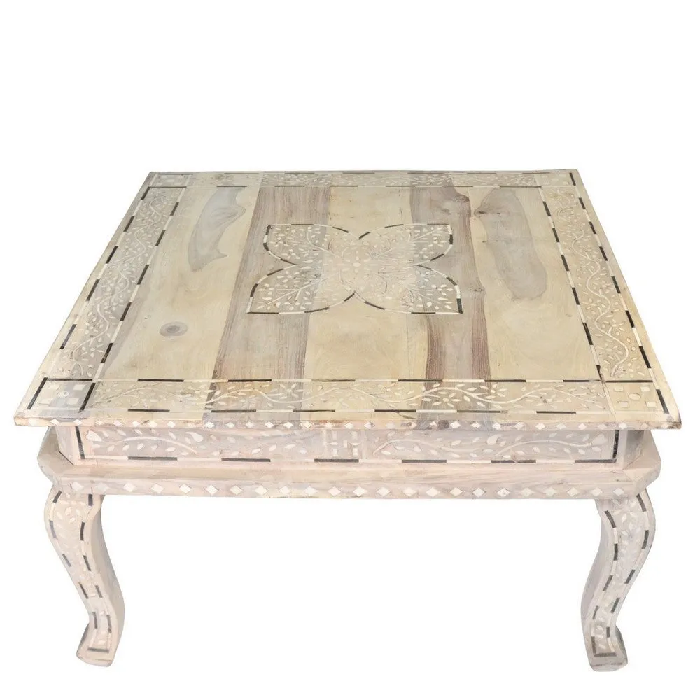 Bone Inlay Coffee Table