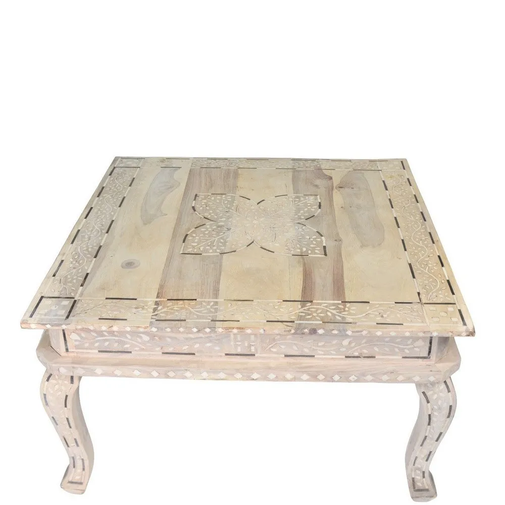 Bone Inlay Coffee Table