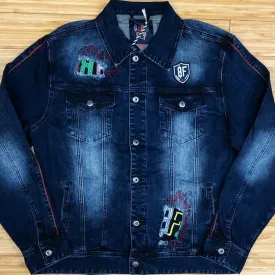 Born fly- bf patches denim jacket