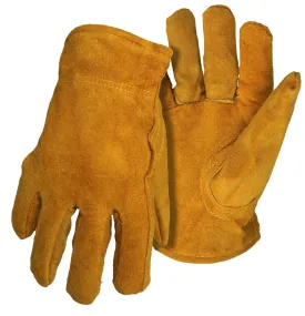 Boss 41762X Gloves, Men's, 2XL, Keystone Thumb, Open, Shirred Elastic Back Cuff, Leather :PR: QUANTITY: 1