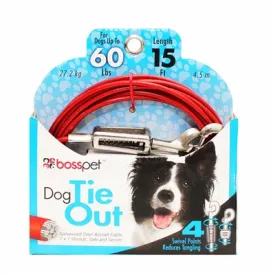 Boss Pet Large Dog Tie-Out 15'