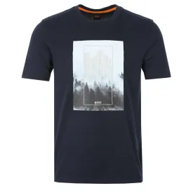 BOSS Te Forest T-Shirt in Navy