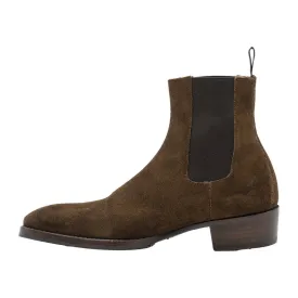 Bottier Diam Marron Ankle Boots Fabric Brown Colour For Men