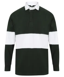 Bottle/White - Panelled rugby shirt