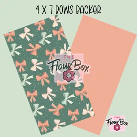 Bows Cookie Backer - 4" x 7" Rectangle - 25 BACKERS