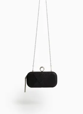 Box Clutch With Chain Strap