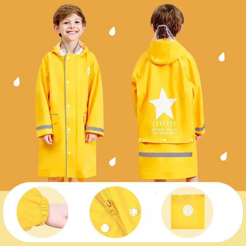 Boy Rain Gear Kindergarten Girl Rain Poncho