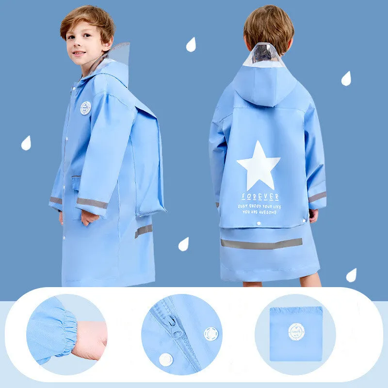 Boy Rain Gear Kindergarten Girl Rain Poncho