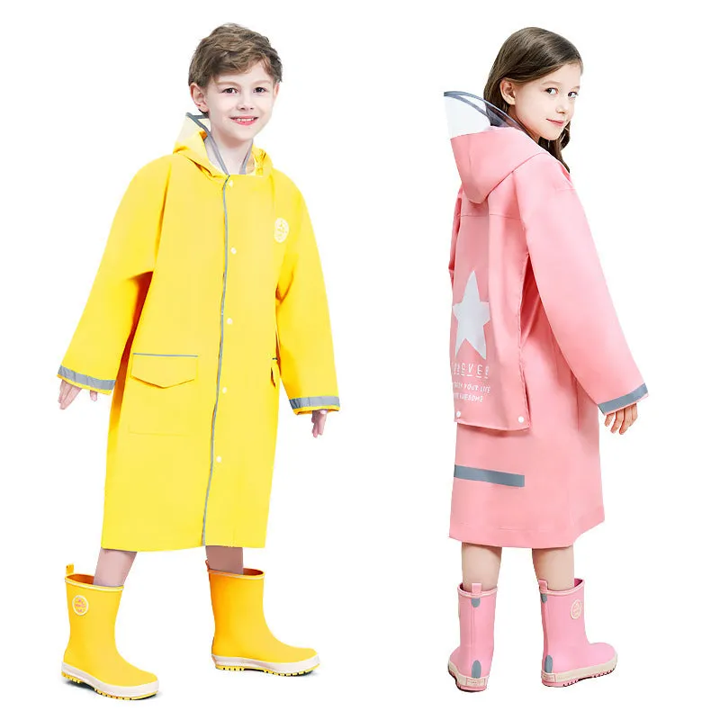 Boy Rain Gear Kindergarten Girl Rain Poncho