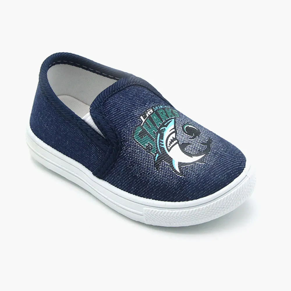 Boys Canvas Shoes - Dark Blue