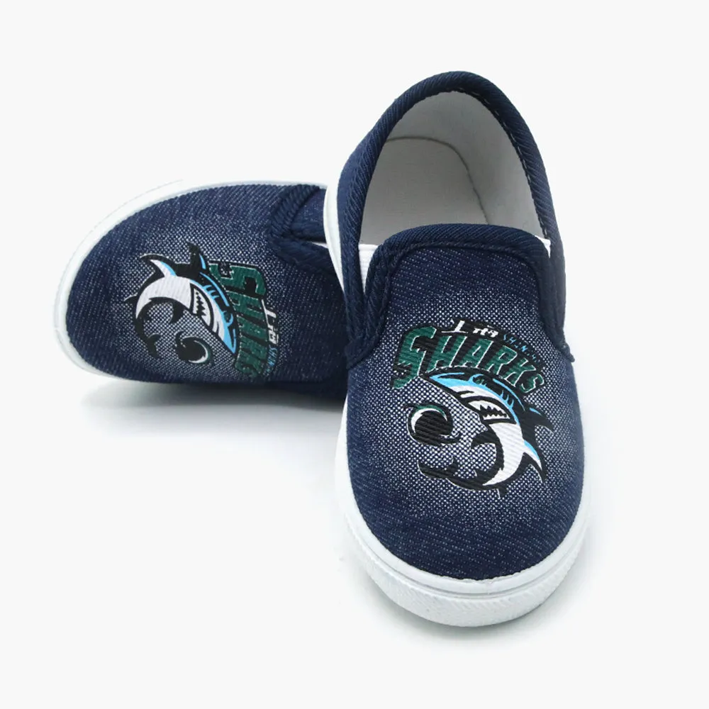 Boys Canvas Shoes - Dark Blue