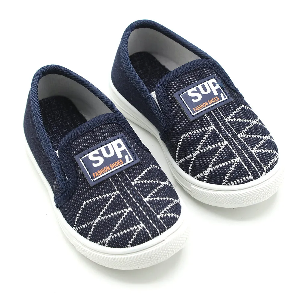 Boys Canvas Shoes - Navy Blue