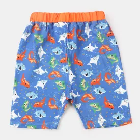 Boys Fish Pond Swimming Short - Blue