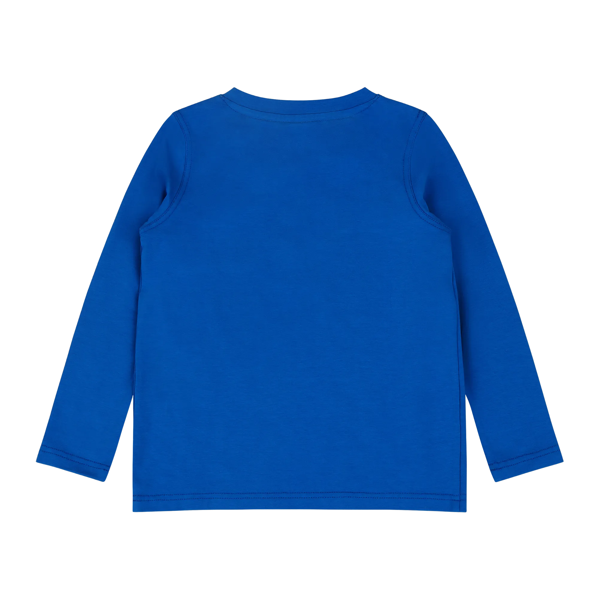 Boys Pocket Long-Sleeve Henley Shirt - Blue