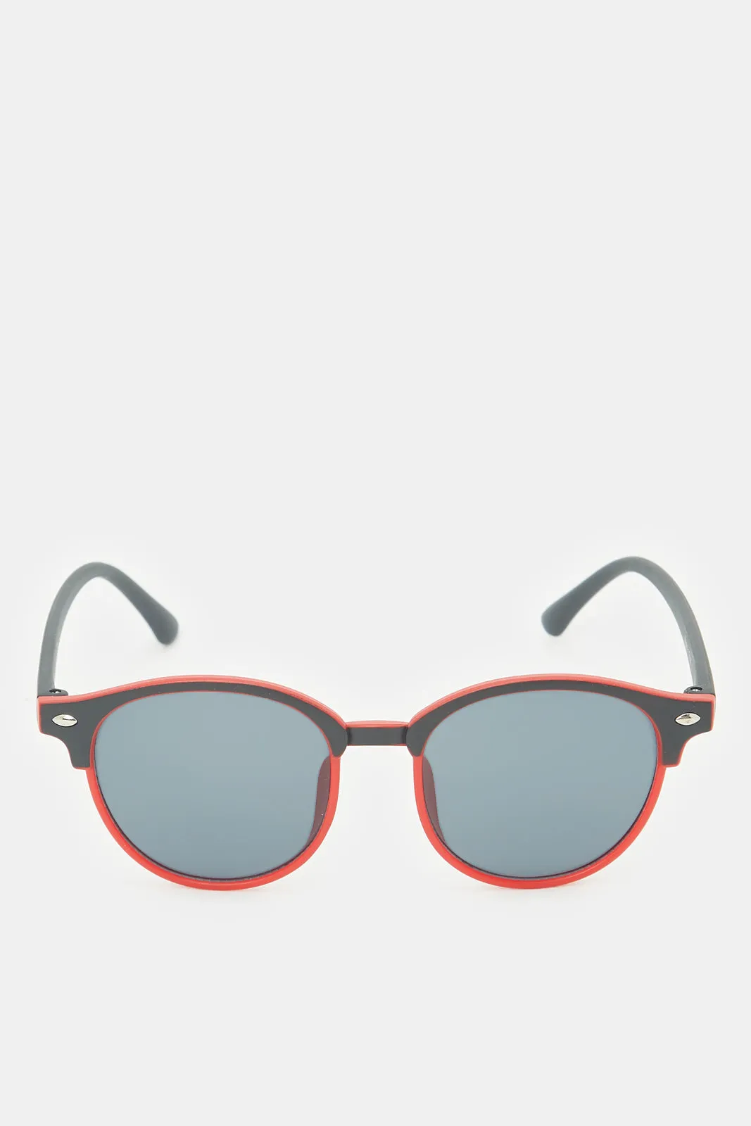 Boys Red And Black Wayfarer Sunglasses