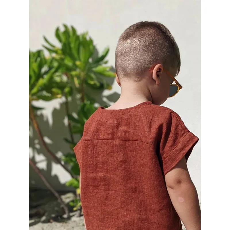 Boys Round-Neck Shirt