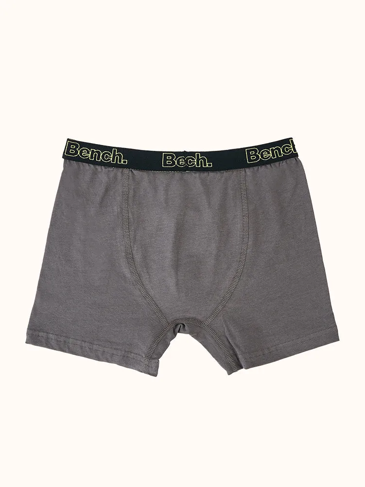 Boys' Ultra-Soft Boxer Briefs (3 Pack) - Charcoal