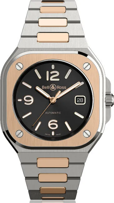 BR Watch BR 5 Black Steel & Gold