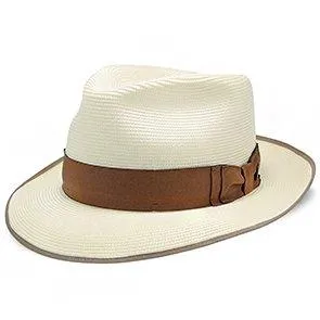 Bradshaw - Dobbs Milan Straw Fedora Hat