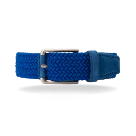 Braided Belt - Royal Blue Suede