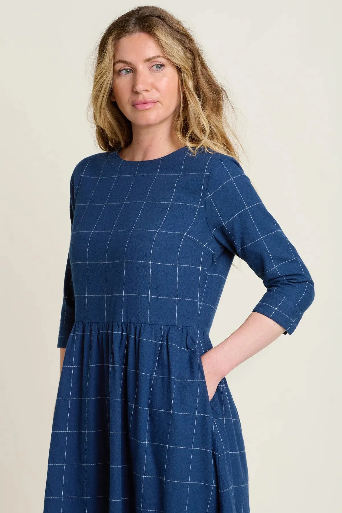 Brakeburn 16 Blue Upton Midi Dress