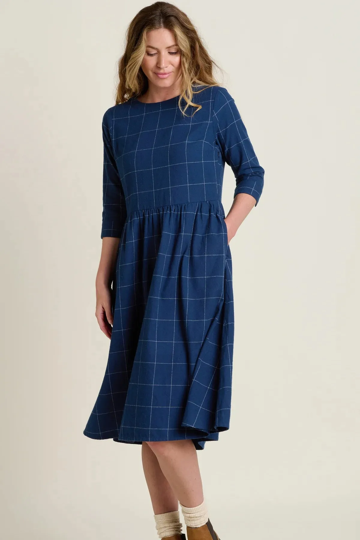 Brakeburn 16 Blue Upton Midi Dress