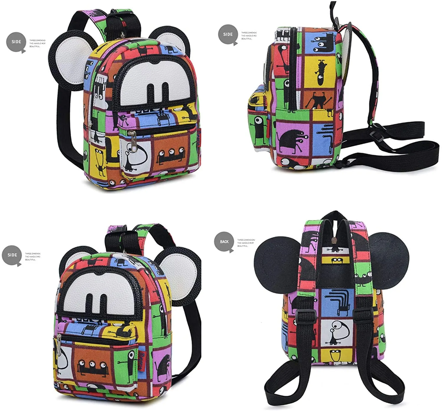 Bravo BTS Mini Ears Backpack, 9" (Cat)