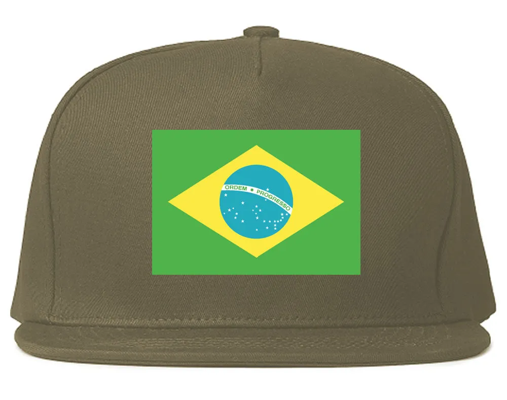 Brazil Flag Country Printed Snapback Hat Cap