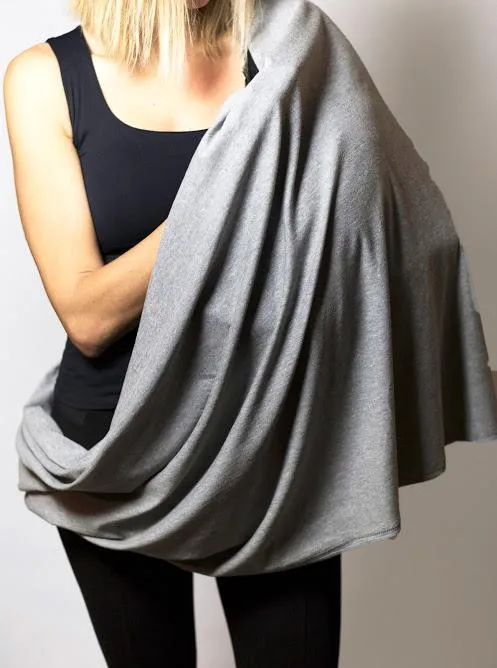 Breastfeeding Scarf Dark Grey