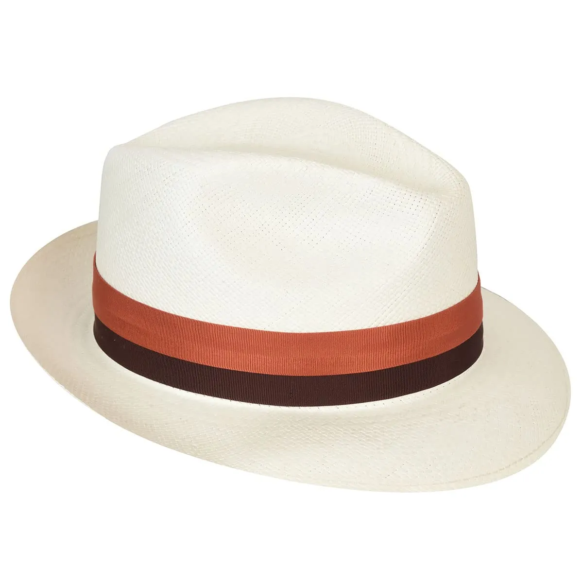 Breathable Classic Cuban Panama Fedora-Brown