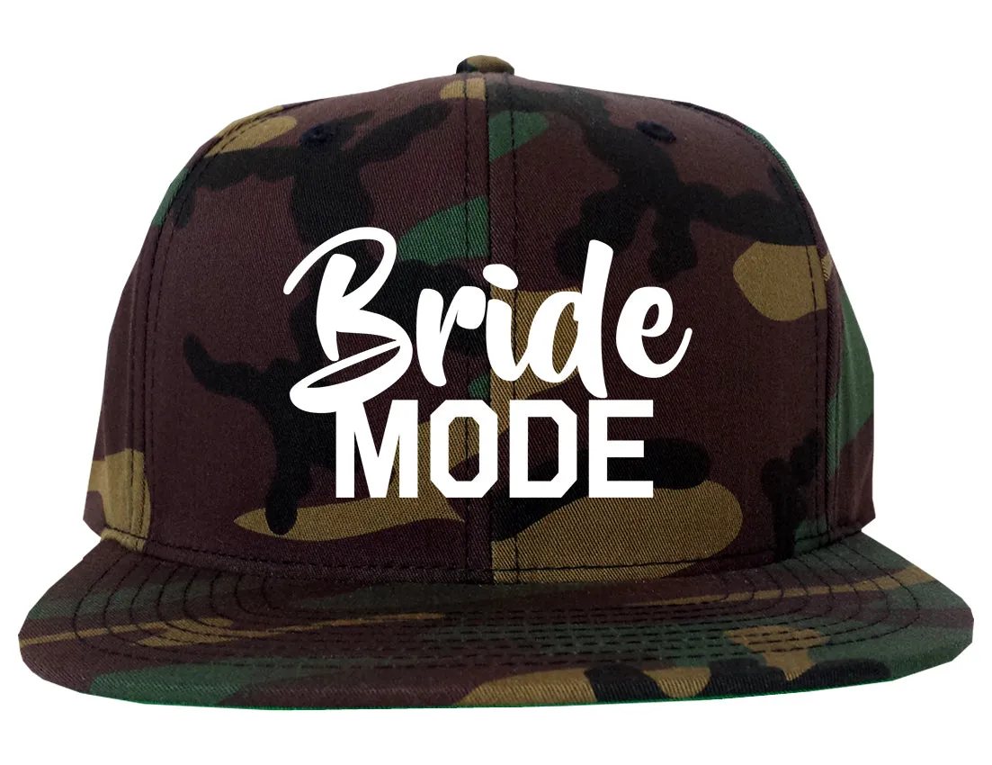 Bride Mode Bridal Mens Snapback Hat