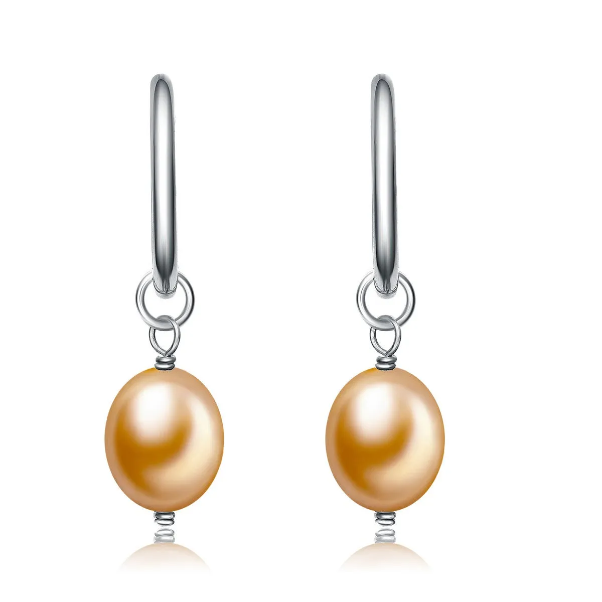 Brigitte Burgundy Pearl Drop Earrings