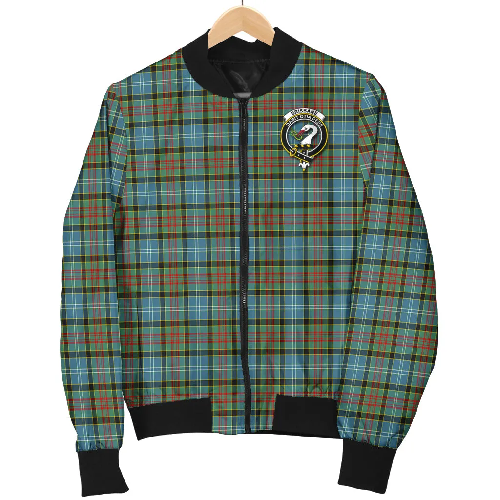 Brisbane Tartan Bomber Jacket with Family Crest