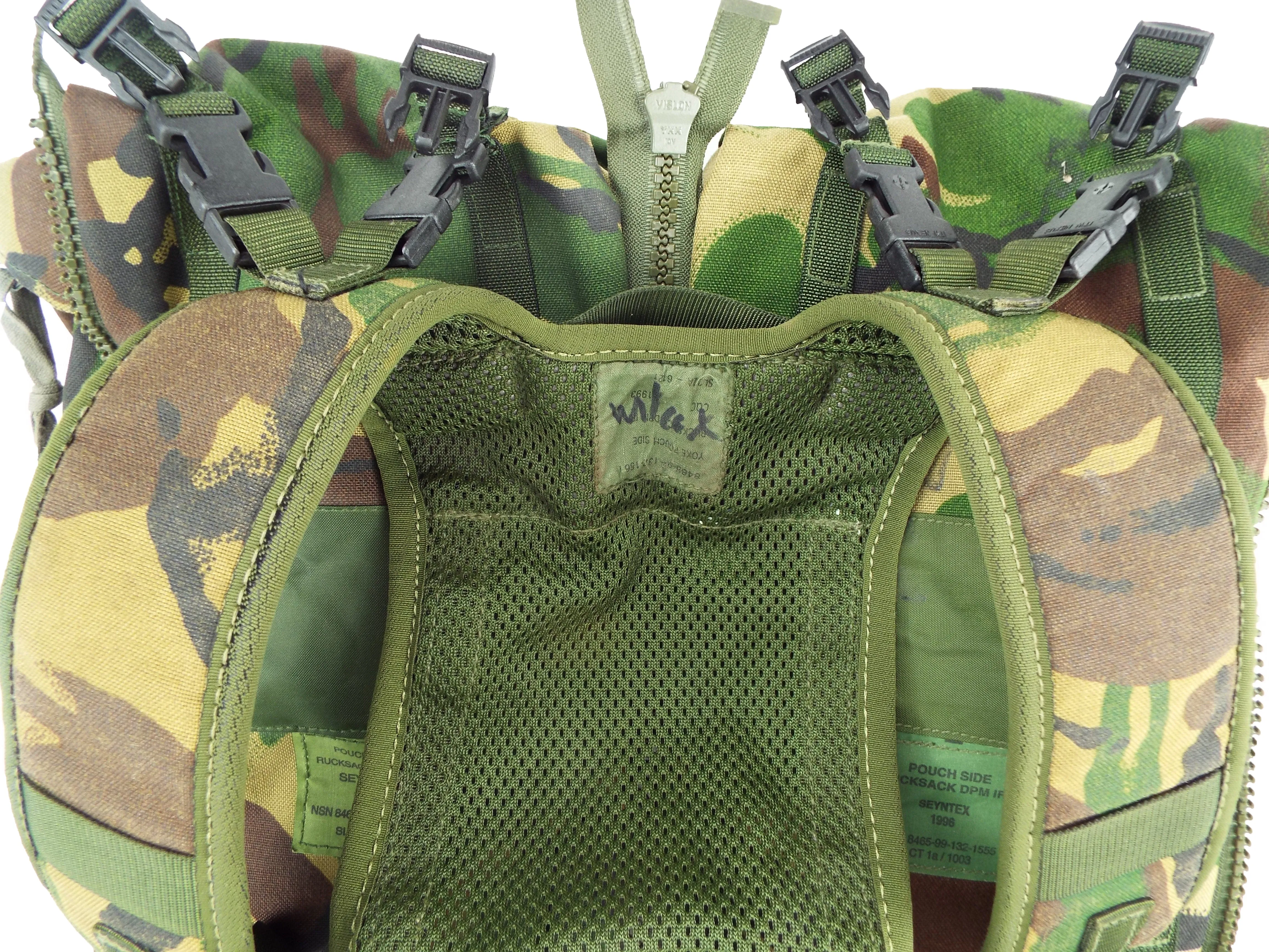 British Woodland Camo Day Pack - back pack - Rucksack side pockets