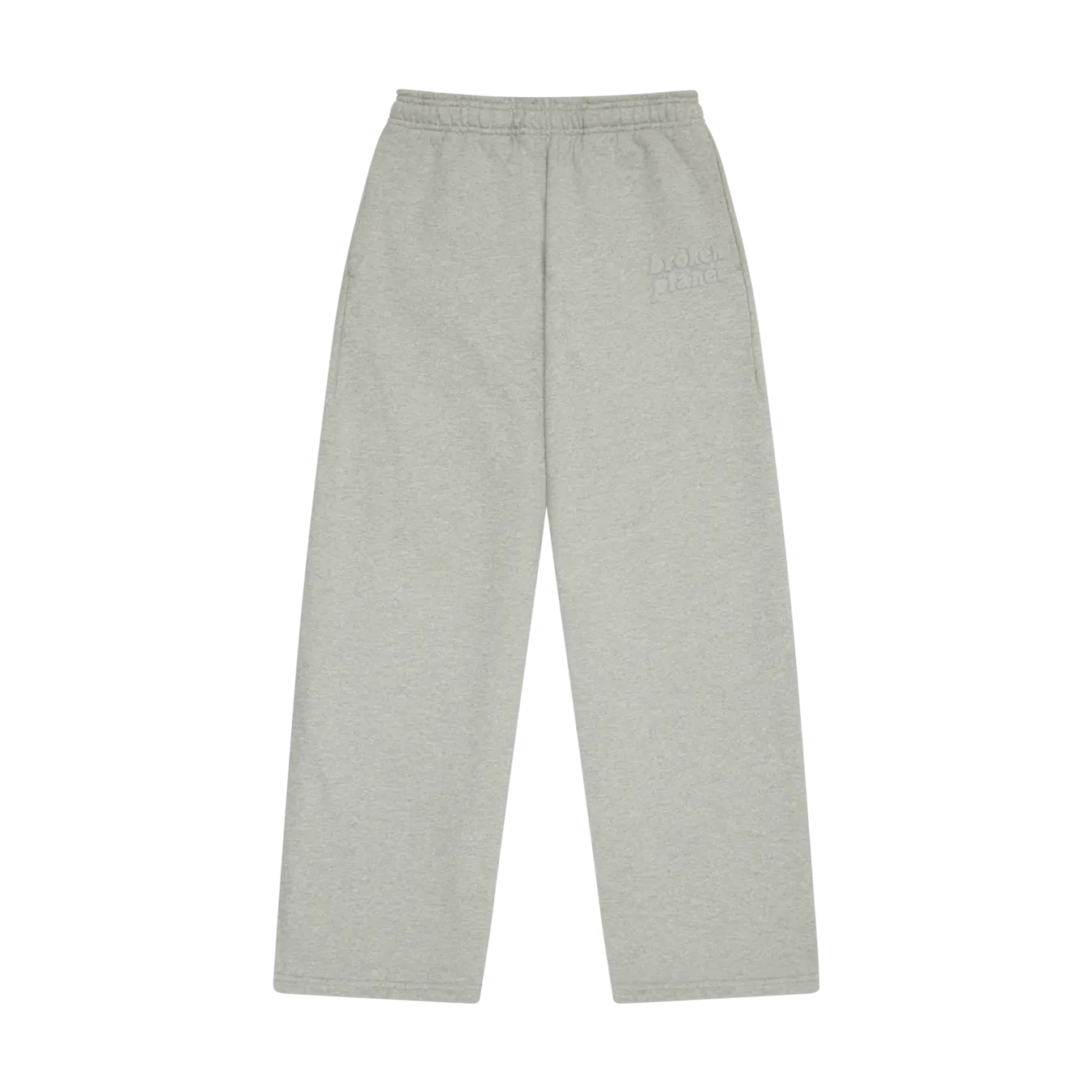 Broken Planet Basics Wide Leg Sweatpants - Heather Grey