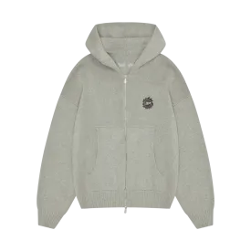 Broken Planet Sun Logo Knit Zip Up Hoodie