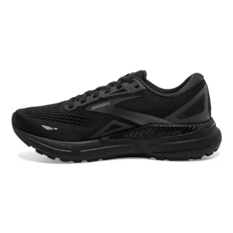 BROOKS Black Running Shoes Lightweight Shock-absorbing Non-slip Sneakers Cushioning Student Body Test Soft-soled Sneakers