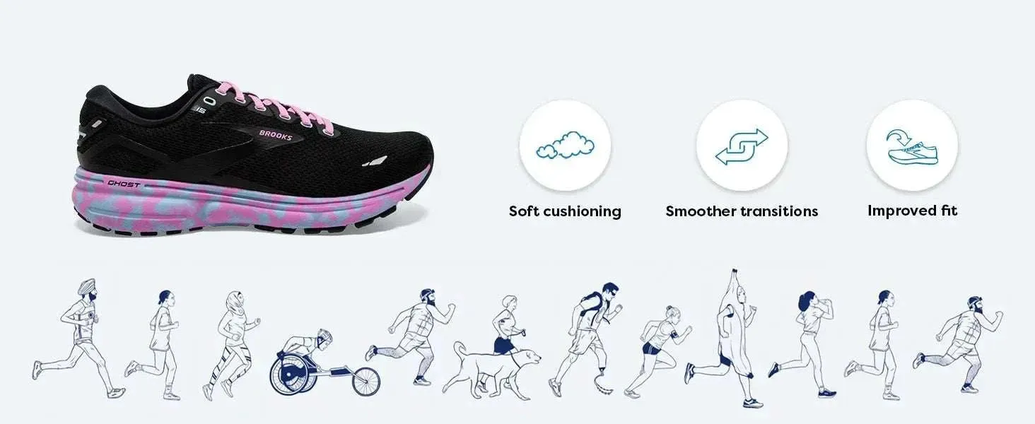 BROOKS Classics Ghost 15 Running Shoes - Essential for Stroke Recovery