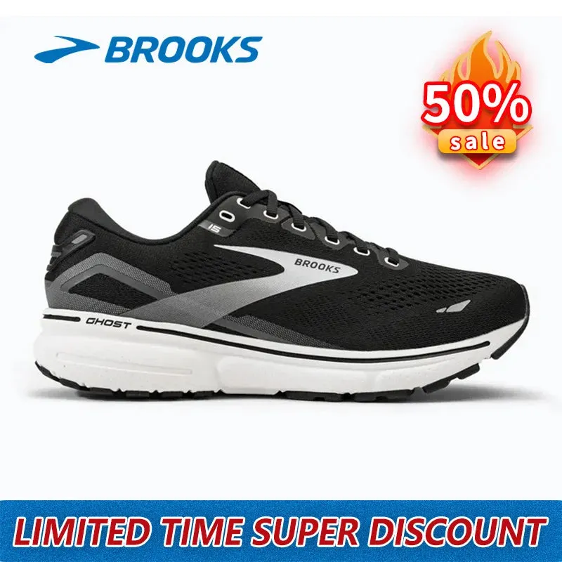 Brooks Ghost 15 series outdoor running shoes sports shoes men's and women's casual shoes training long-distance running shoes