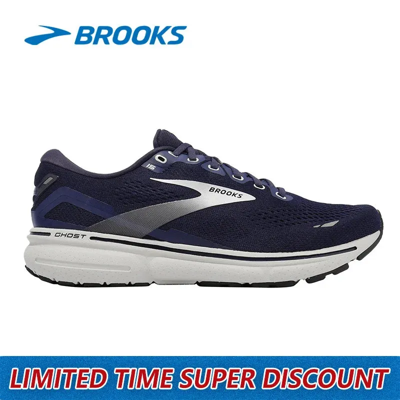 Brooks Ghost 15 series outdoor running shoes sports shoes men's and women's casual shoes training long-distance running shoes