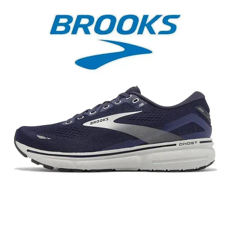 BROOKS Ghost15 Men Running Shoes Lightweight Shock Absorbing Anti-Slip Sneakers Cushioned Soft Sole Long Distance Running Shoes