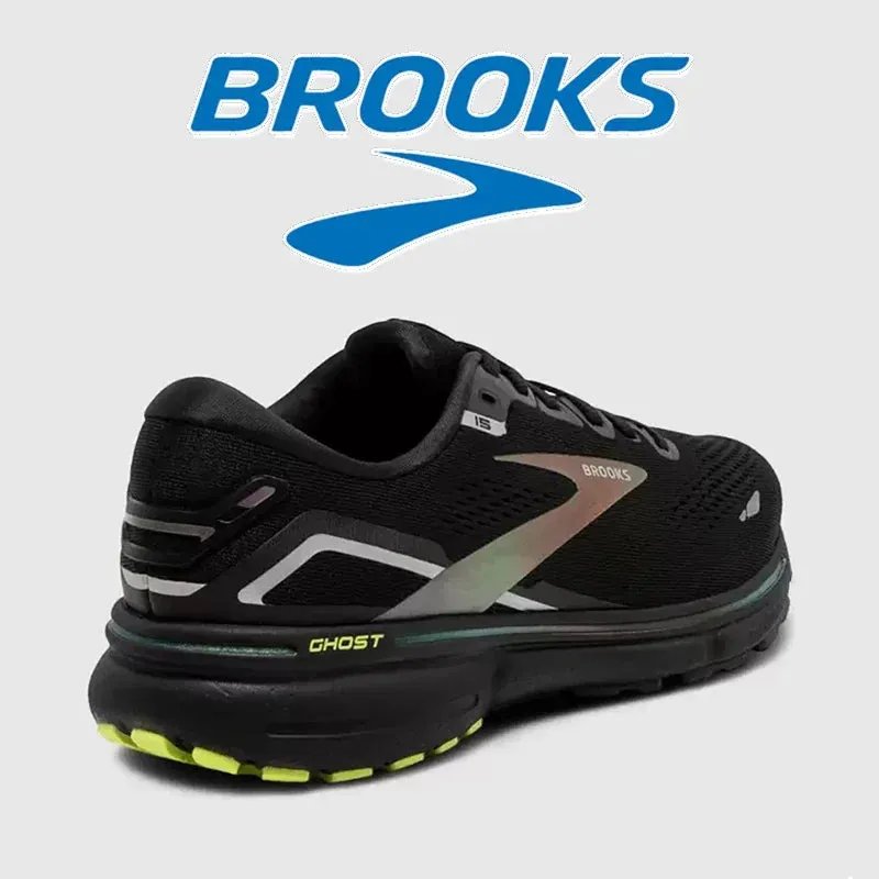 BROOKS Ghost15 Men Running Shoes Lightweight Shock Absorbing Anti-Slip Sneakers Cushioned Soft Sole Long Distance Running Shoes