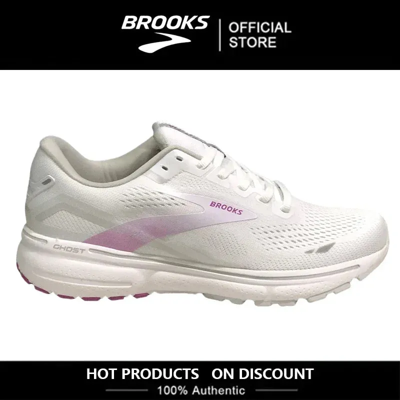 BROOKS Ghost15 Men Running Shoes Lightweight Shock Absorbing Anti-Slip Sneakers Cushioned Soft Sole Long Distance Running Shoes