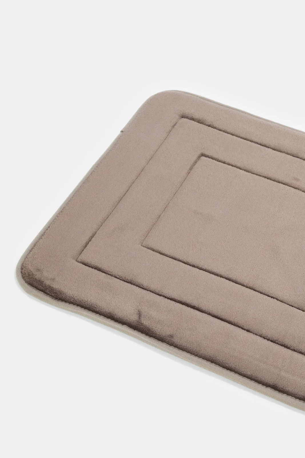 Brown Russell Memory Foam Bath Mat Set (2 Piece)