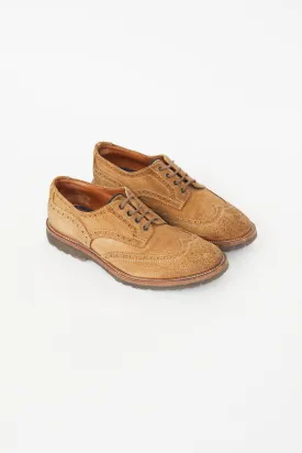 Brown Suede Brogue Oxford